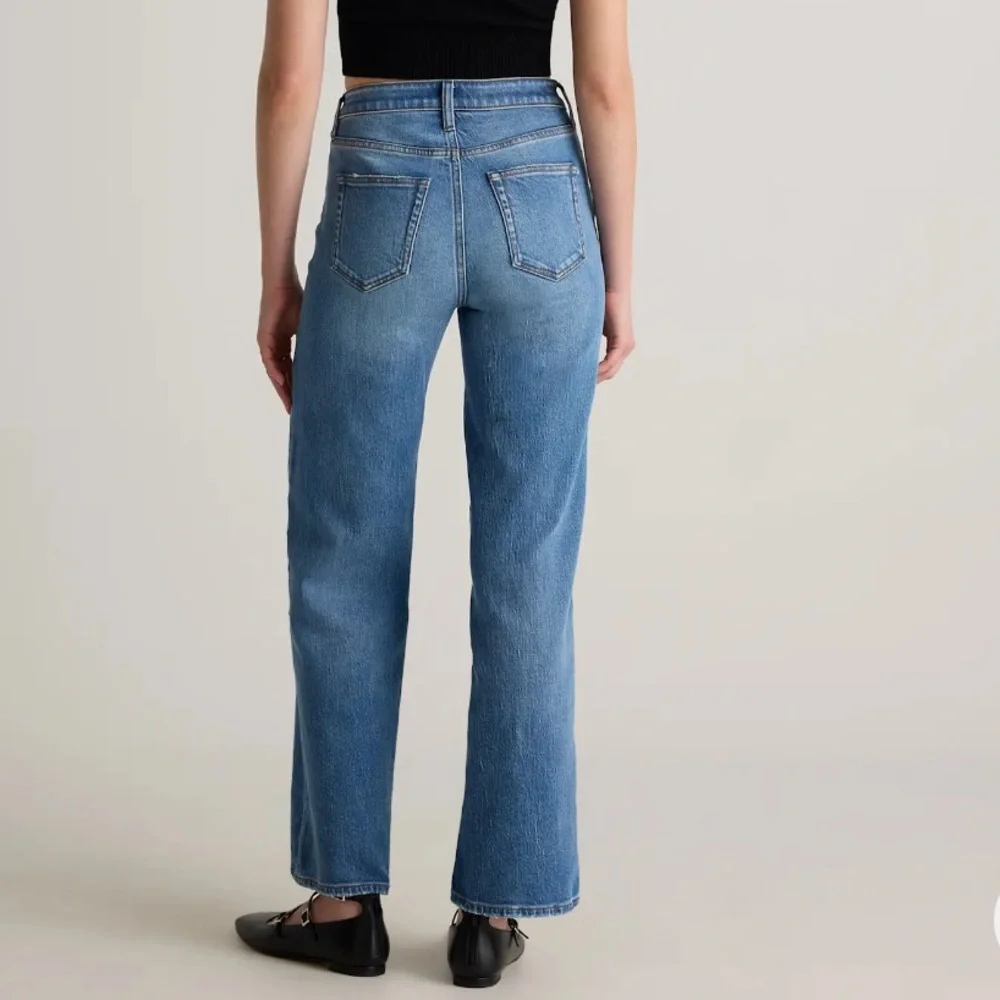 Quince Bella stretch Relaxed Straight Leg Jeans size 27 - Picture 2 of 5